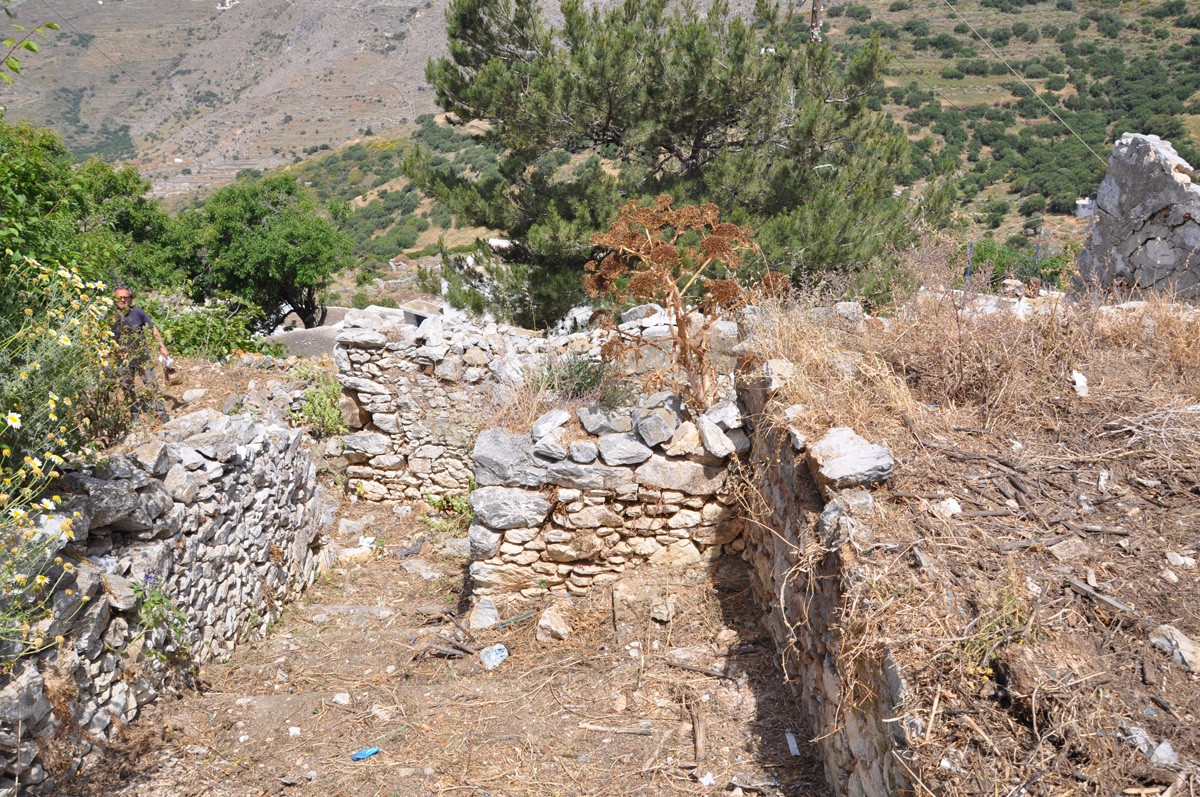 View over the land and ruins
