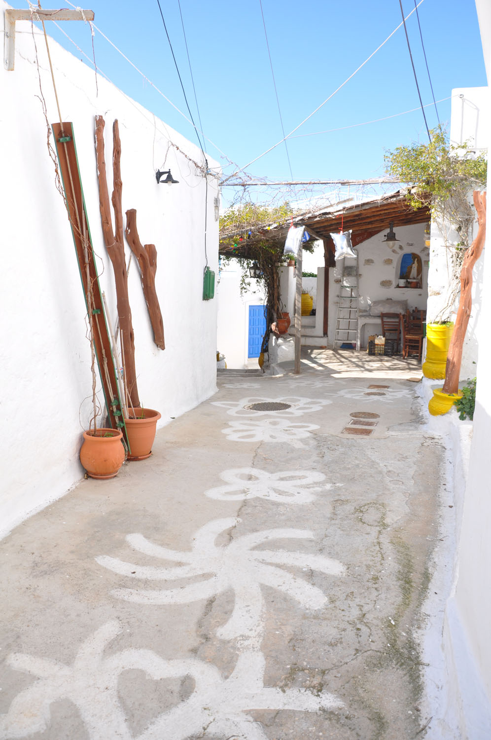 The alleyway to the house