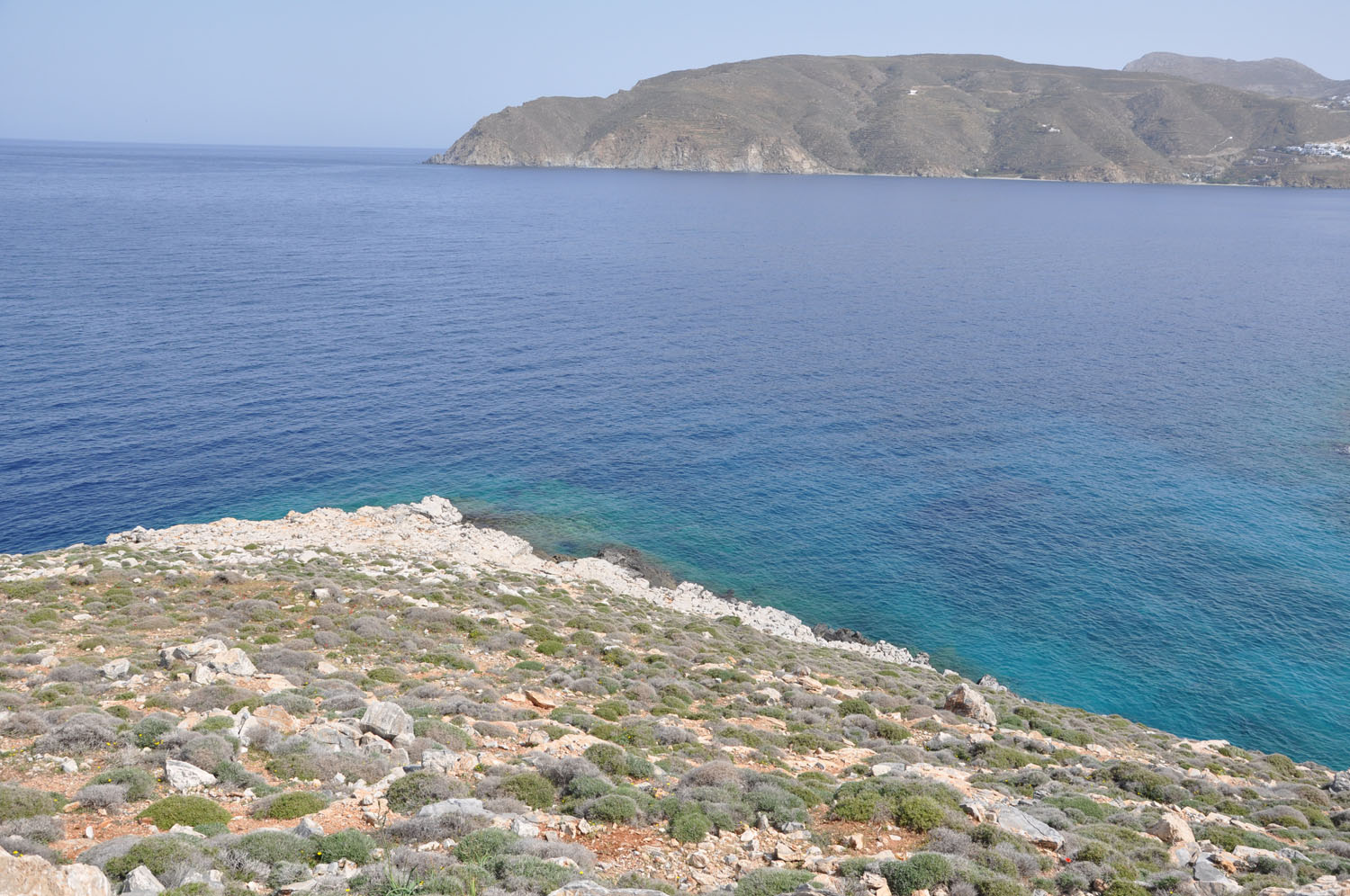 View from the land