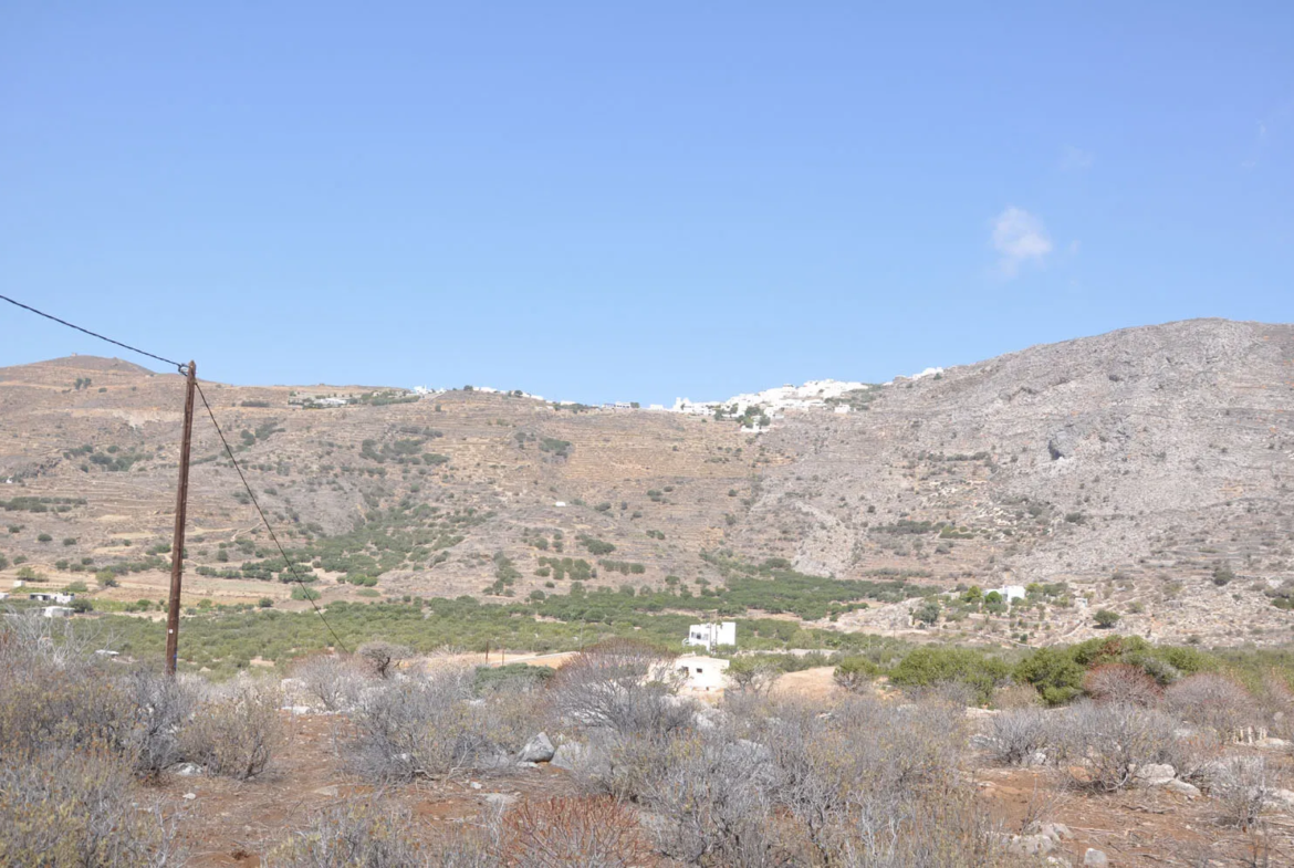 View over the land towards north