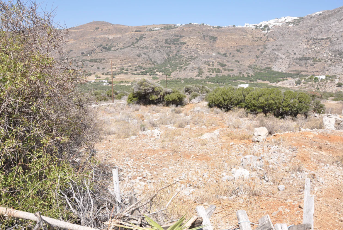 View over the land towards north
