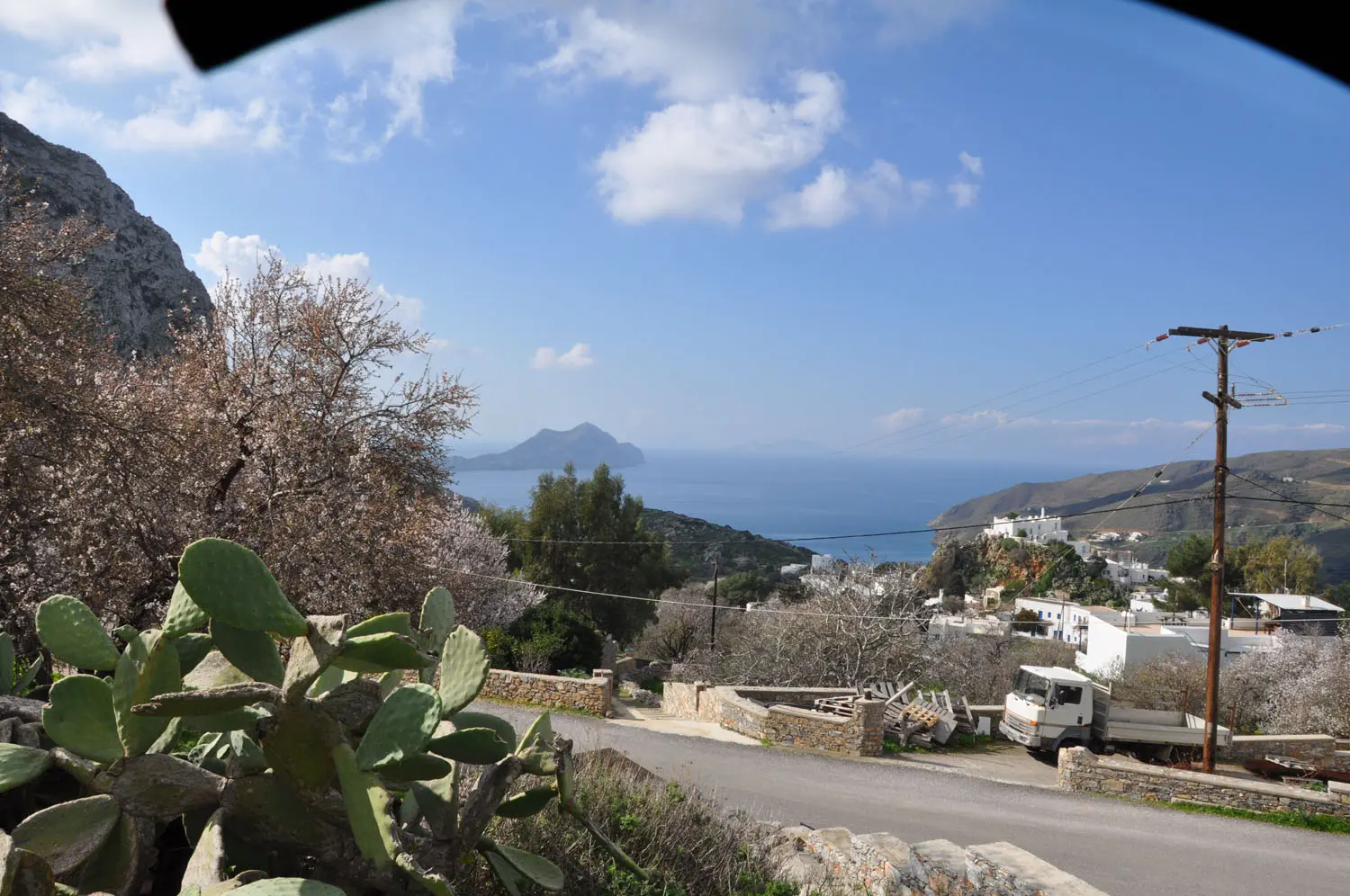 View towards the sea