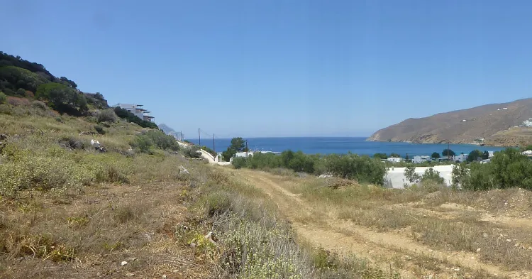 View towards the sea