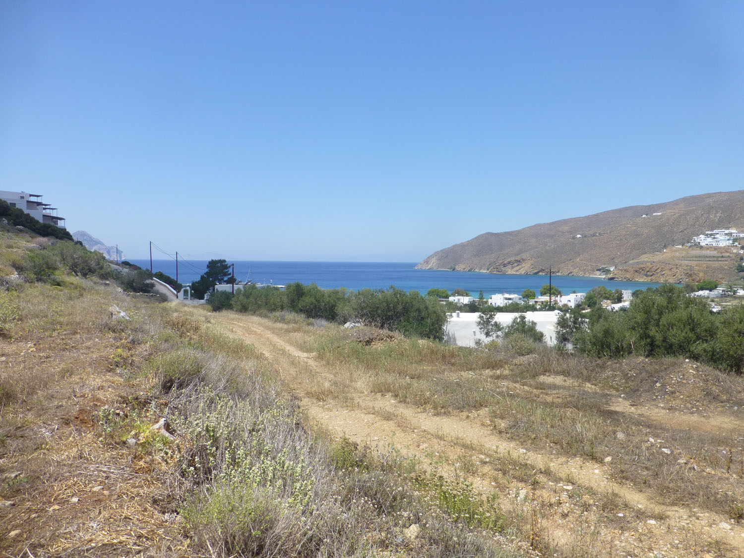 View towards the sea